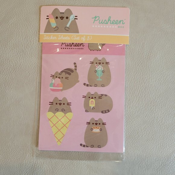 ✨FREE with any Purchase✨ Pusheen Box Summer 2021 Ice Cream Stickers - Picture 2 of 2